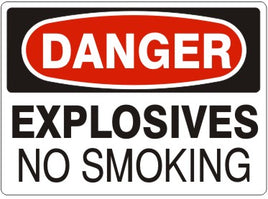 Danger Explosives No Smoking Signs | D-1628