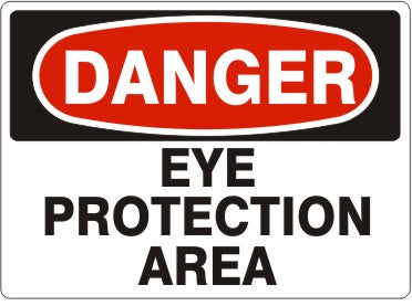 Danger Eye Protection Required Signs | D-1630
