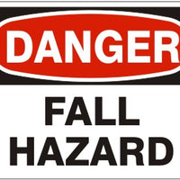 Danger Fall Hazard Signs | D-2601