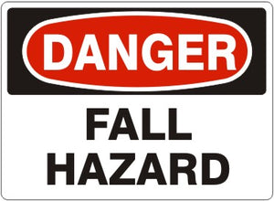 Danger Fall Hazard Signs | D-2601