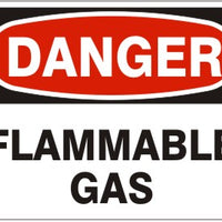 Danger Flammable Gas Signs | D-2606