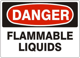 Danger Flammable Liquids Signs | D-2608