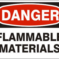 Danger Flammable Materials Signs | D-2612