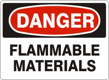 Danger Flammable Materials Signs | D-2612