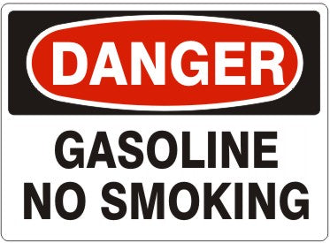 Danger Gasoline No Smoking Signs | D-3603