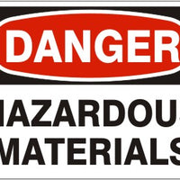 Danger Hazardous Materials Signs | D-3716