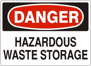 Danger Hazardous Waste Storage Signs | D-3718