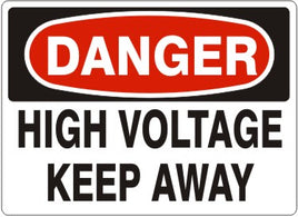 Danger High Voltage Keep Away Signs | D-3736