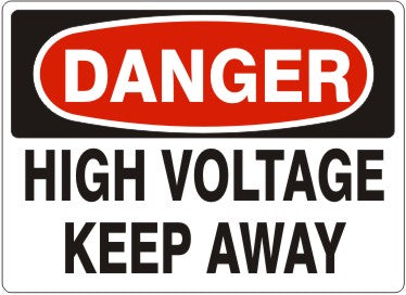 Danger High Voltage Keep Away Signs | D-3736