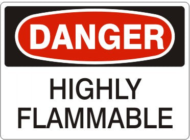 Danger Highly Flammable Signs | D-3750