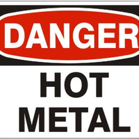 Danger Hot Metal Signs | D-3754