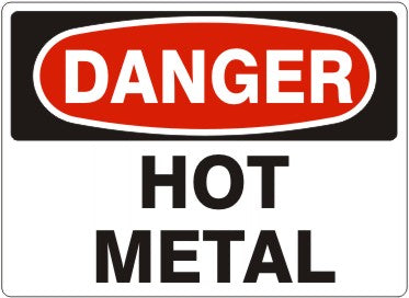Danger Hot Metal Signs | D-3754