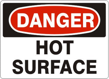 Danger Hot Surface Signs | D-3759