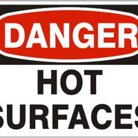 Danger Hot Surfaces Signs | D-3760
