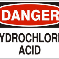 Danger Hydrochloric Acid Signs | D-3762