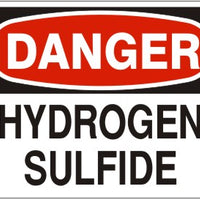 Danger Hydrogen Sulfide Signs | D-3766