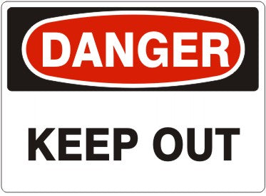 Danger Keep Out Signs | D-4417