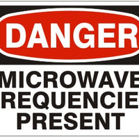 Danger Micorwave Frequencies Present Signs | D-4617