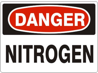 Danger Nitrogen Signs | D-4704