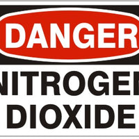 Danger Nitrogen Dioxide Signs | D-4705
