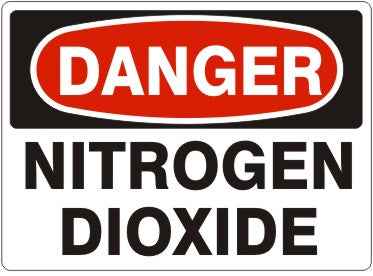 Danger Nitrogen Dioxide Signs | D-4705