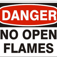 Danger No Open Flames Signs | D-4719