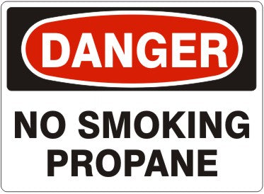 Danger No Smoking Propane Signs | D-4750