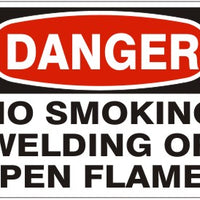 No Smoking Welding Or Open Flames Signs | D-4752
