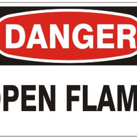 Danger Open Flame Signs | D-5702