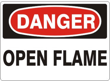 Danger Open Flame Signs | D-5702
