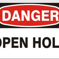 Danger Open Hole Signs | D-5703