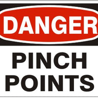 Danger Pinch Points Signs | D-6007