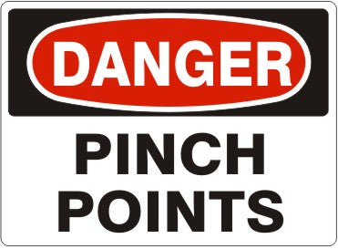 Danger Pinch Points Signs | D-6007