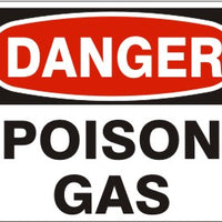Danger Poison Gas Signs | D-6010