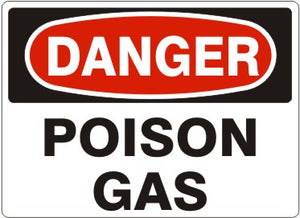 Danger Poison Gas Signs | D-6010