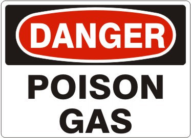 Danger Poison Gas Signs | D-6010