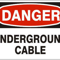 Danger Underground Cable Signs | D-8604
