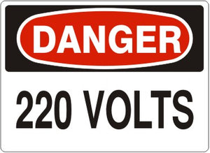 Danger 220 Volts Signs | D-8711