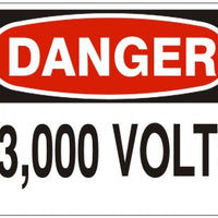 Danger 23,000 Volts Signs | D-8713