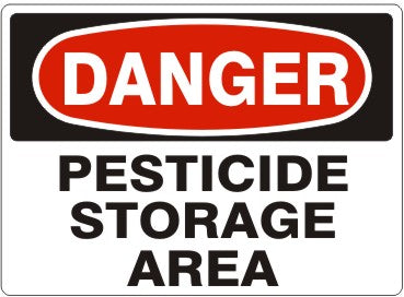 Danger Pesticide Storage Area Signs | D-9984