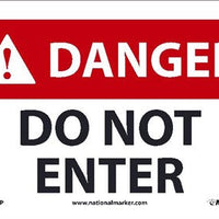 DANGER, DO NOT ENTER, 12x18, .040 ALUM