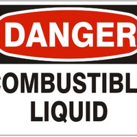 Danger Combustible Liquid Signs | D-0820