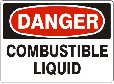 Danger Combustible Liquid Signs | D-0820