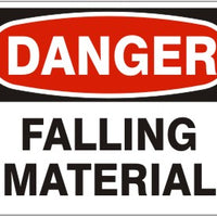 Danger Falling Material Signs | D-2602