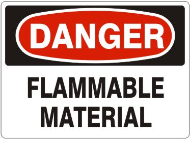 Danger Flammable Material Signs | D-9625