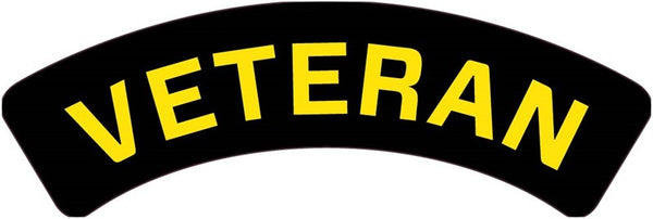 VETERAN, 1 X 3, HARD HAT LABEL, PS VINYL, 25/PK