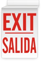 Exit / Salida Ceiling Double-Sided Signs