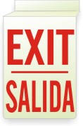 Exit / Salida Ceiling Double-Sided Signs
