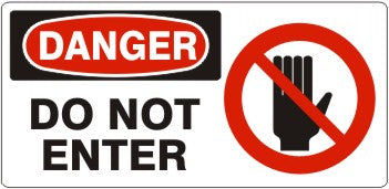Danger Do Not Enter Signs | DP-1111