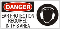 Danger Ear Protection Required In This Area Signs | DP-1607